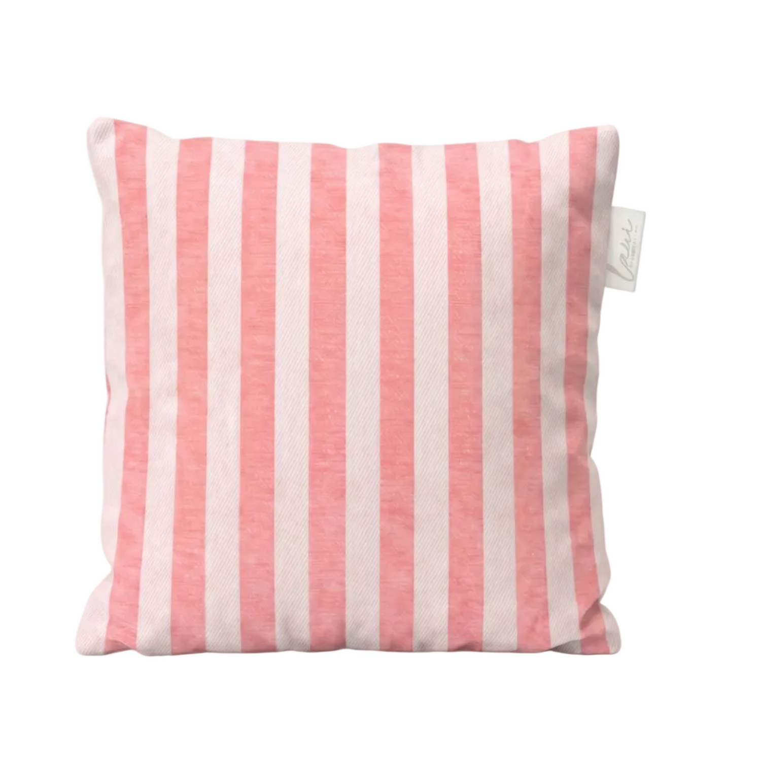 Laui Lounge outdoor kussen The Riviera Sorbet 50x50 cm met zacht roze streepdessin
