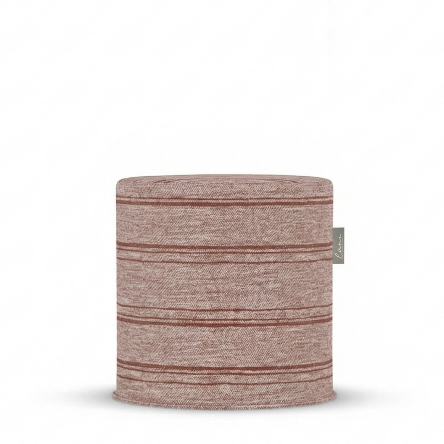Laui Lounge Outdoor Pouf Harvest Esterel Ø44x46 cm in roestrode Sunbrella stof