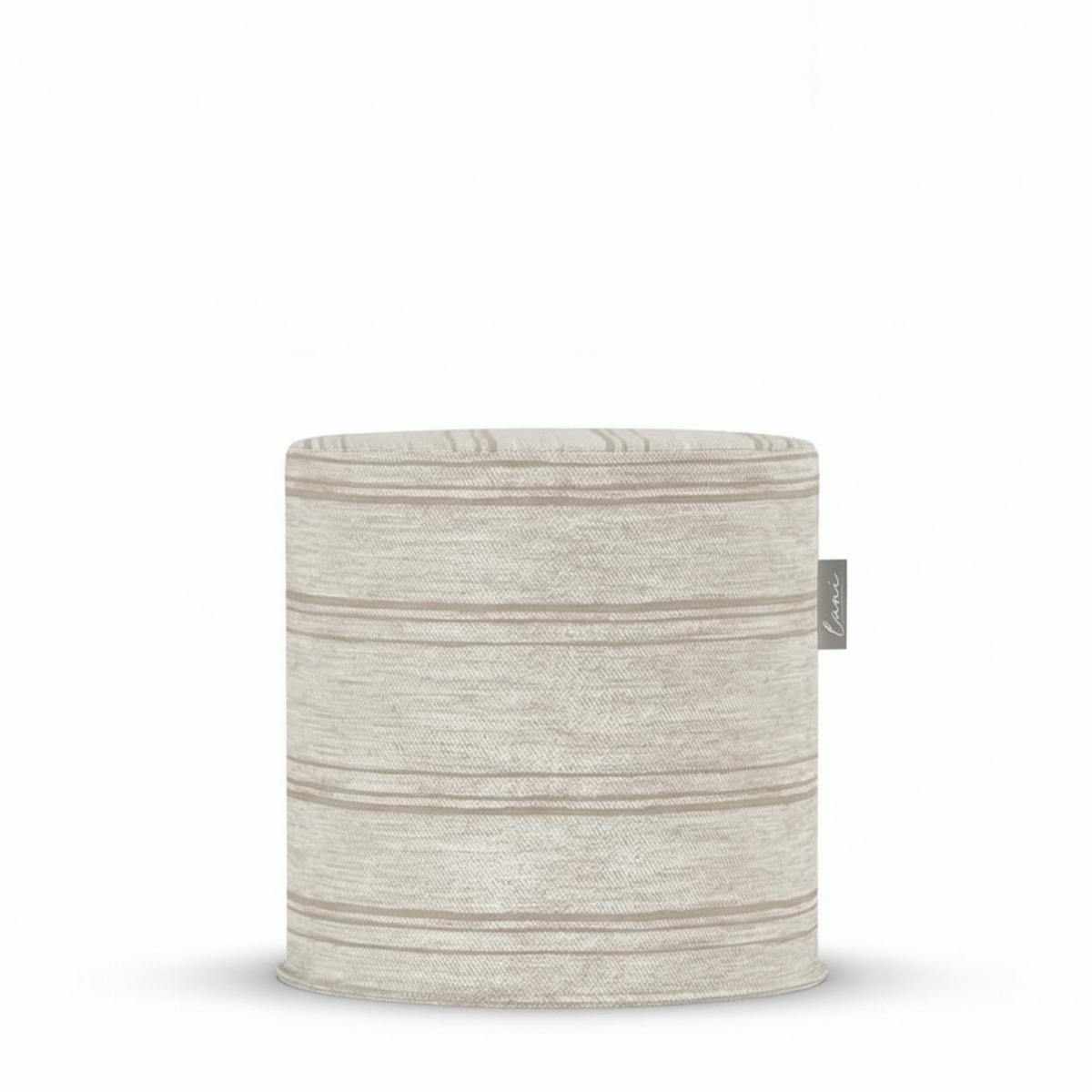 Laui Lounge Outdoor Pouf Harvest Kaolin Ø44x46 cm in gebroken witte Sunbrella stof