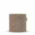 Laui Lounge Outdoor Pouf Marquetry Sirocco Ø44x46 cm in zand en terracotta tinten