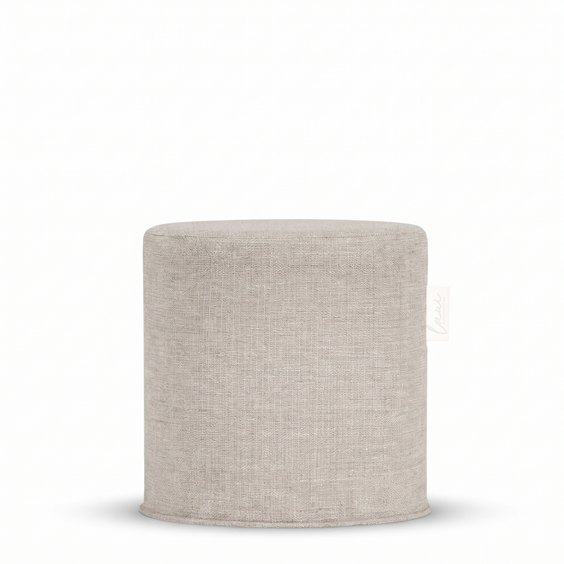 Laui Lounge Original Outdoor Pouf Ash Grey, ronde grijze poef van Ø44x46 cm