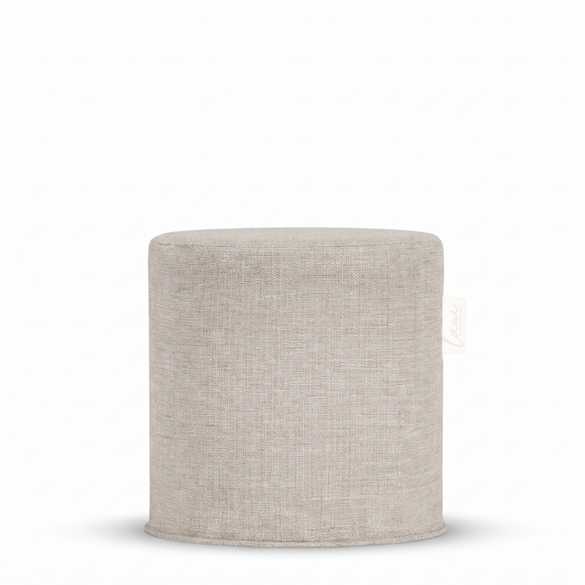 Laui Lounge Original Outdoor Pouf Ash Grey, ronde grijze poef van Ø44x46 cm