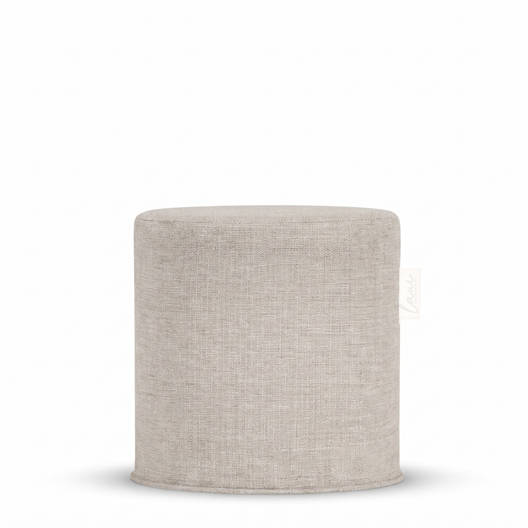 Laui Lounge Original Outdoor Pouf Ash Grey, ronde grijze poef van Ø44x46 cm