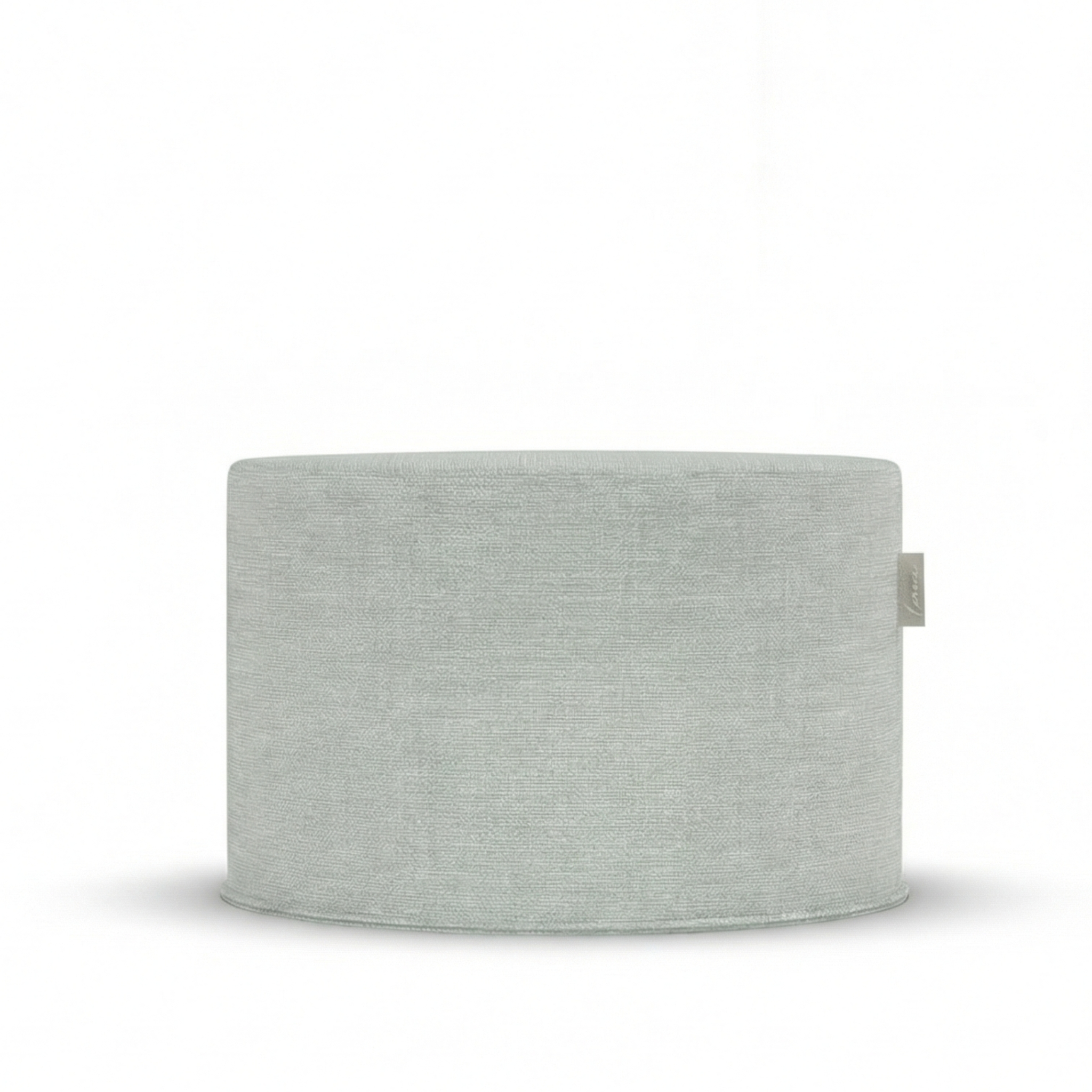 Laui Lounge Original Outdoor Pouf Sea Green, brede ronde zeegroene poef van Ø68x35 cm
