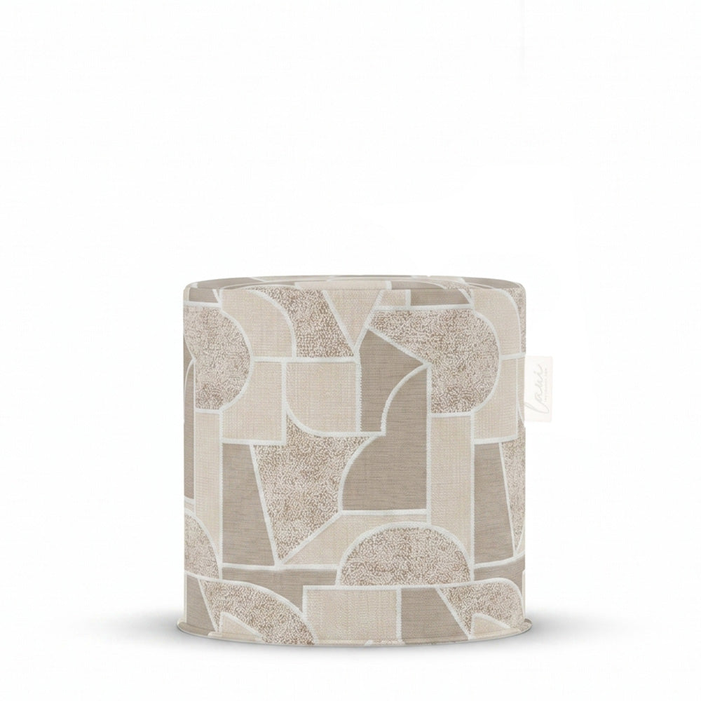 Laui Lounge Outdoor Pouf Territory Alum Ø44x46 cm met landkaartachtig dessin