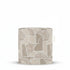 Laui Lounge Outdoor Pouf Territory Alum Ø44x46 cm met landkaartachtig dessin