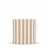 Laui Lounge Outdoor Pouf The Riviera Alderwood Ø44x46 cm met warm bruin streepdessin