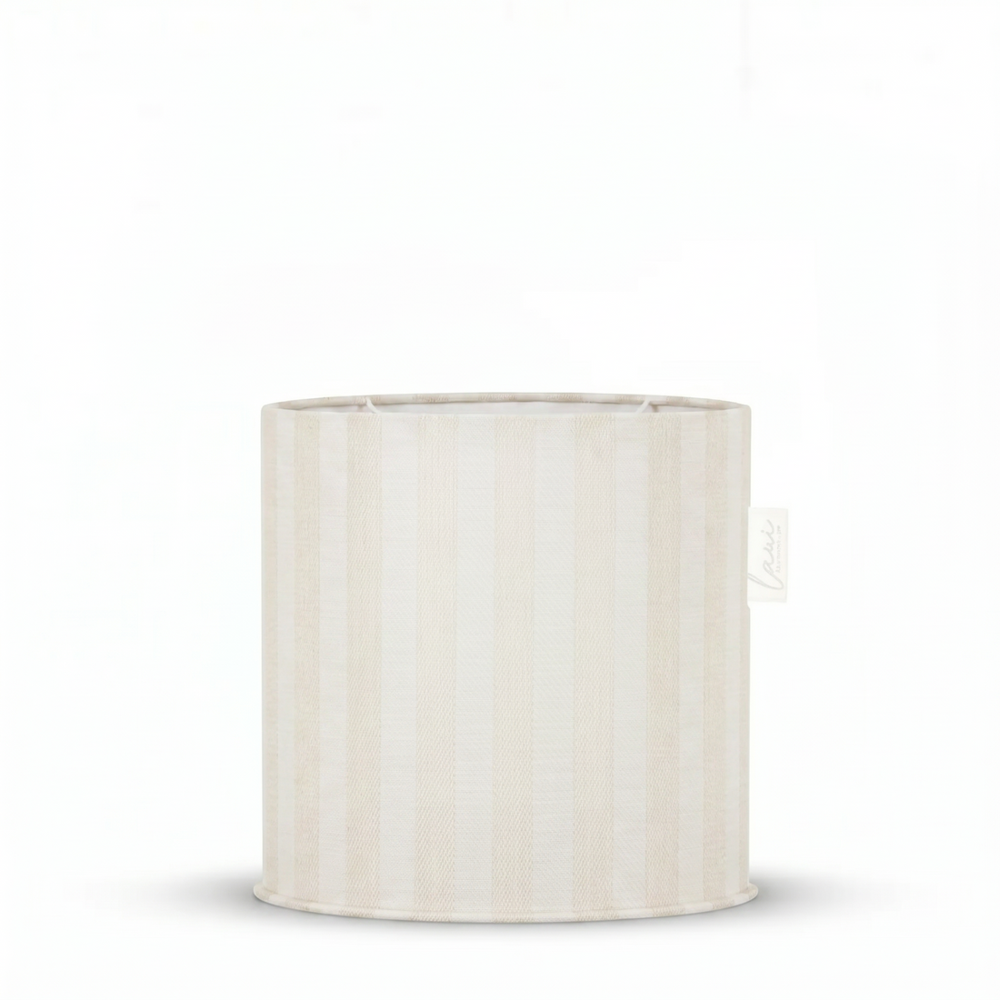 Laui Lounge Outdoor Pouf The Riviera Merinque Ø44x46 cm met streepdessin in gebroken wit