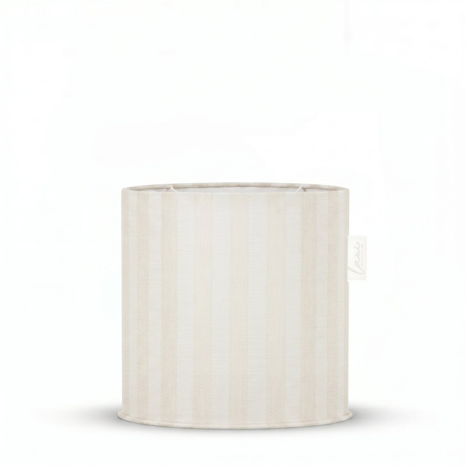 Laui Lounge Outdoor Pouf The Riviera Merinque Ø44x46 cm met streepdessin in gebroken wit