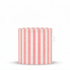 Laui Lounge Outdoor Pouf The Riviera Sorbet Ø44x46 cm met zacht roze streepdessin