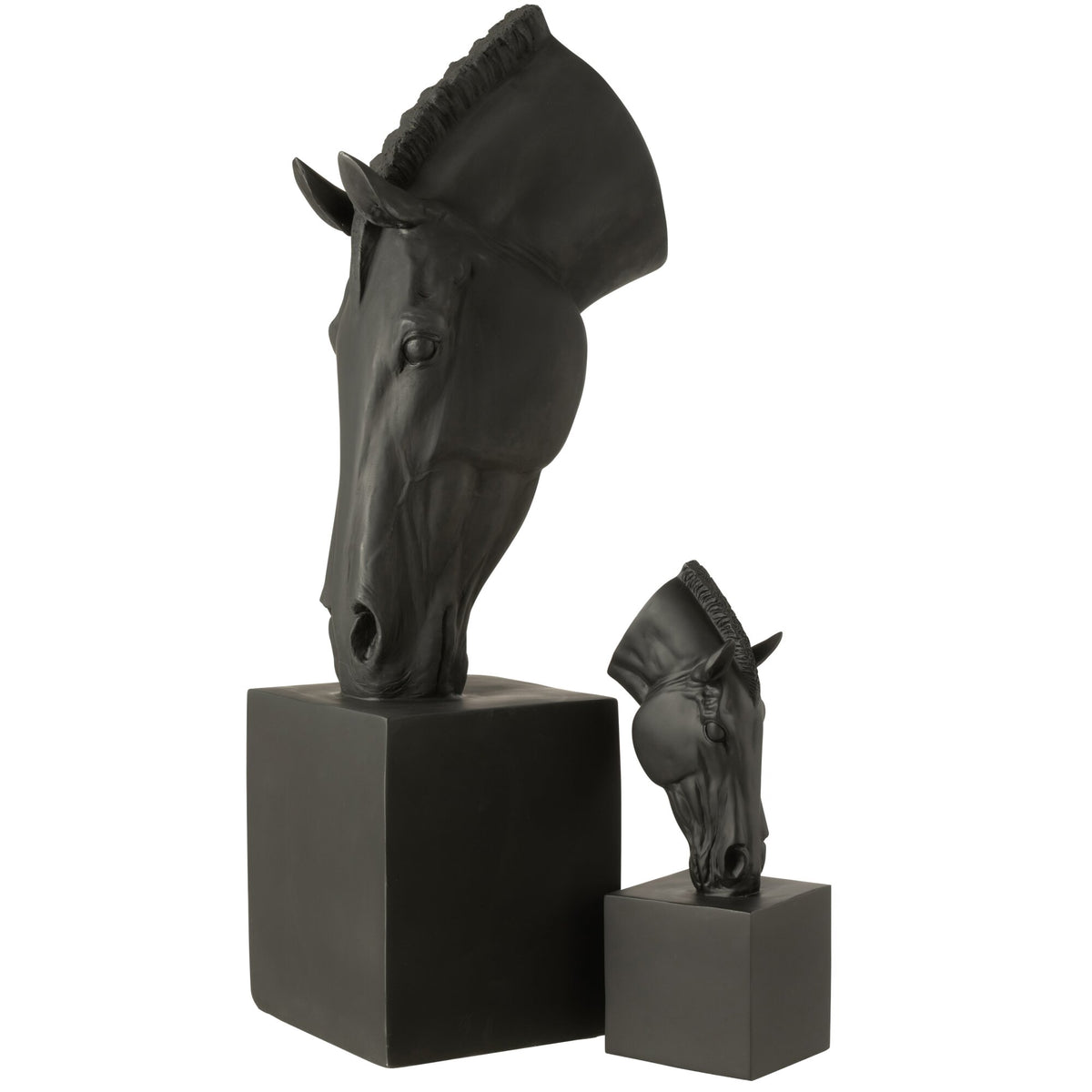 Paard Op Voet Zwart Large J-Line