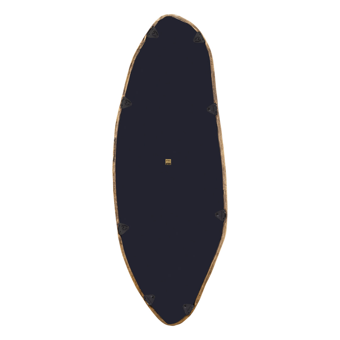 Paislie Brass Organic Shaped Mirror Oval 56x3x150cm PTMD - Spiegel - PTMD - livinglovely.nl