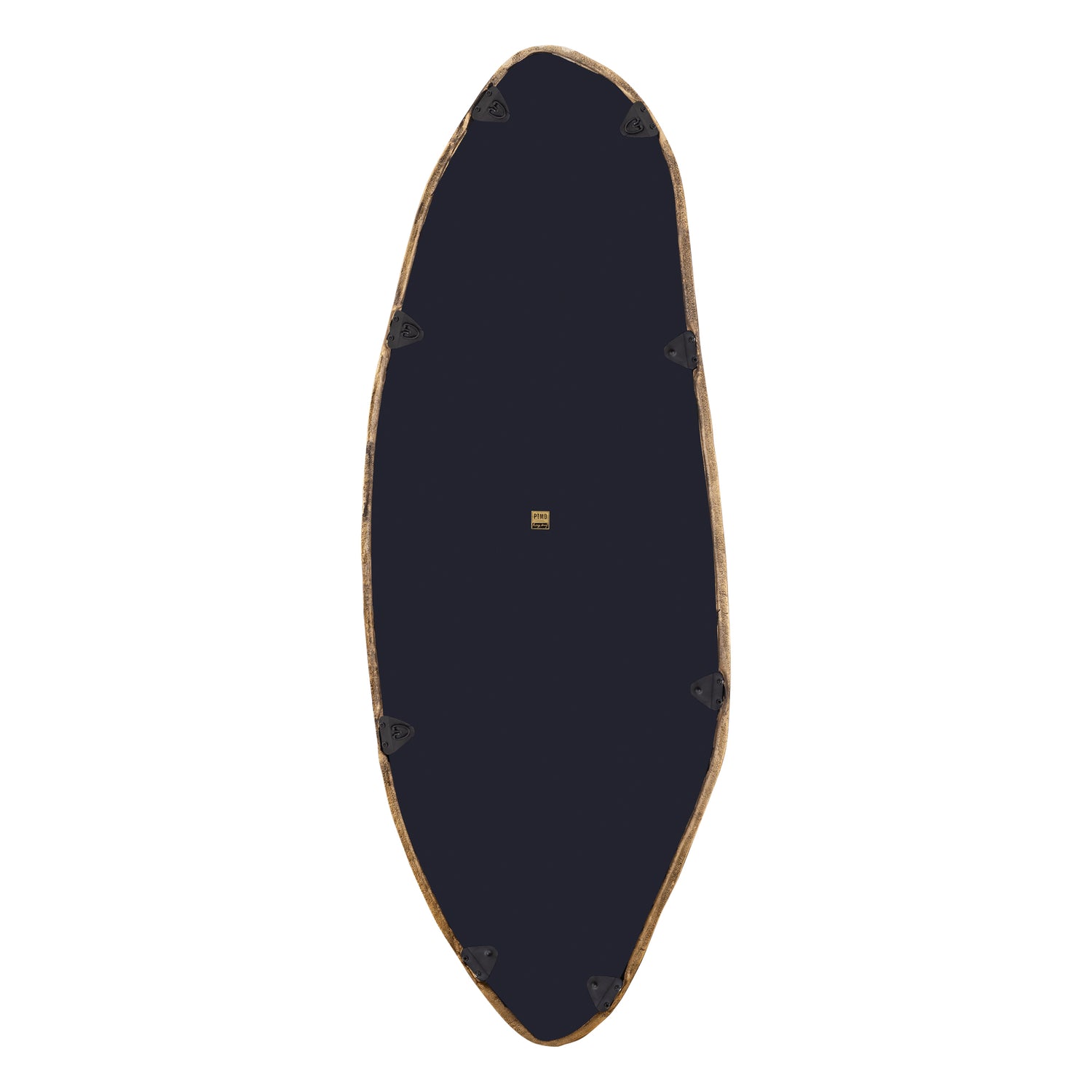 Paislie Brass Organic Shaped Mirror Oval 56x3x150cm PTMD - Spiegel - PTMD - livinglovely.nl