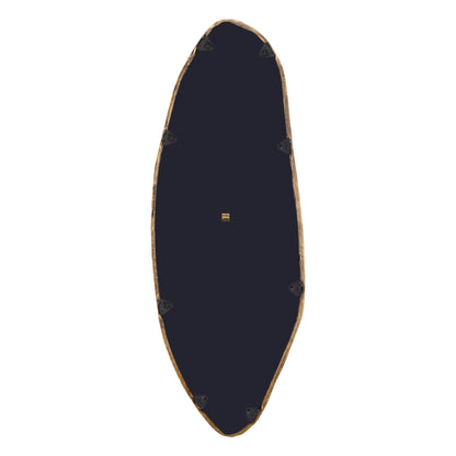 Paislie Brass Organic Shaped Mirror Oval 56x3x150cm PTMD - Spiegel - PTMD - livinglovely.nl