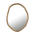 Paislie Brass Organic Shaped Mirror Round 56x3x72cm PTMD - Spiegel - PTMD - livinglovely.nl