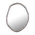 Paislie Nickel Organic Shaped Mirror Round - Spiegel - PTMD - livinglovely.nl