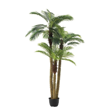 Palmboom 3delig Real Touch In Pot Kunststof Groen H300cm J-Line