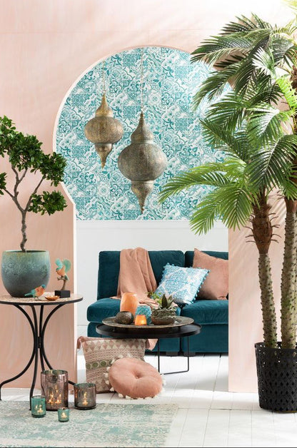 Palmboom 3delig Real Touch In Pot Kunststof Groen H300cm J-Line