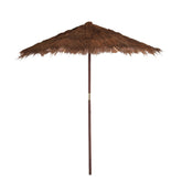 Parasol Cocobladeren Bruin Large Ø290cm J-Line - Parasol - J-Line - livinglovely.nl