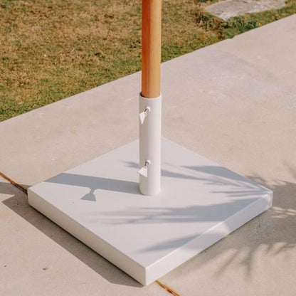 Parasolvoet voor Handgeknoopte Parasols - Pearl White - 45kg - Parasolvoet - Todo Bien - livinglovely.nl