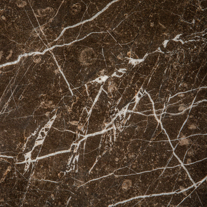 Patras side table brown marble - Bijzettafel - PTMD - livinglovely.nl