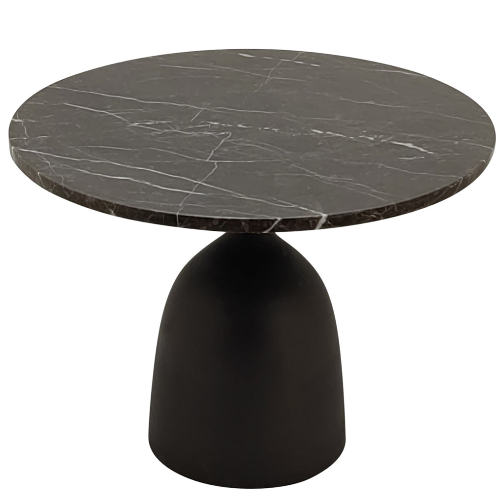Patras side table brown marble - Bijzettafel - PTMD - livinglovely.nl