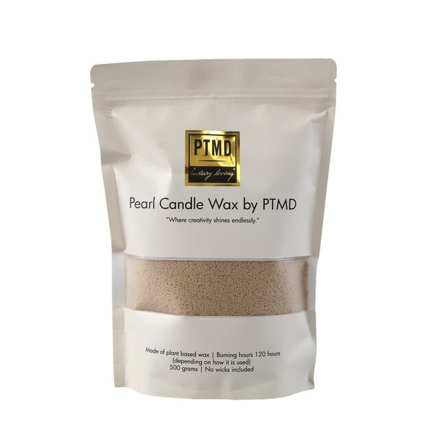 Pearl Candle Wax 500gr Beige PTMD - Kaars - PTMD - livinglovely.nl