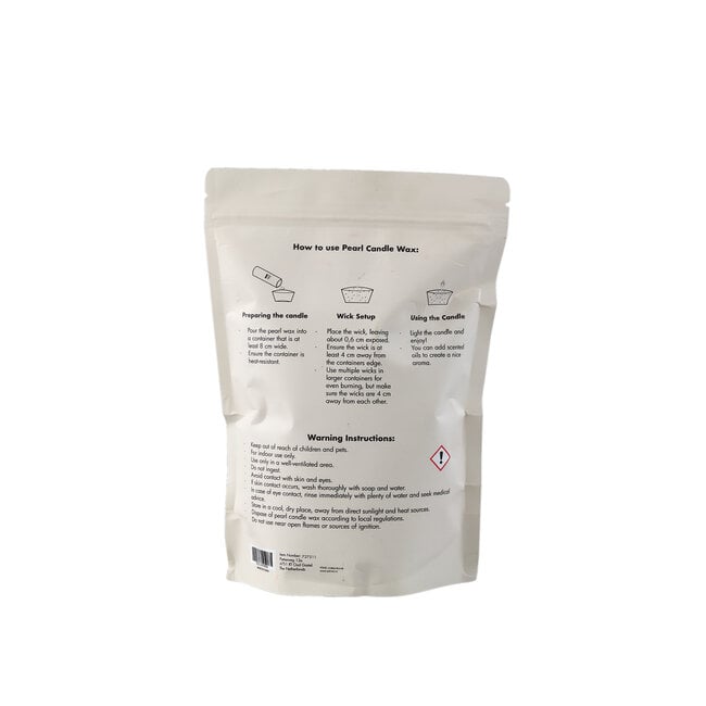 Pearl Candle Wax 500gr Beige PTMD - Kaars - PTMD - livinglovely.nl