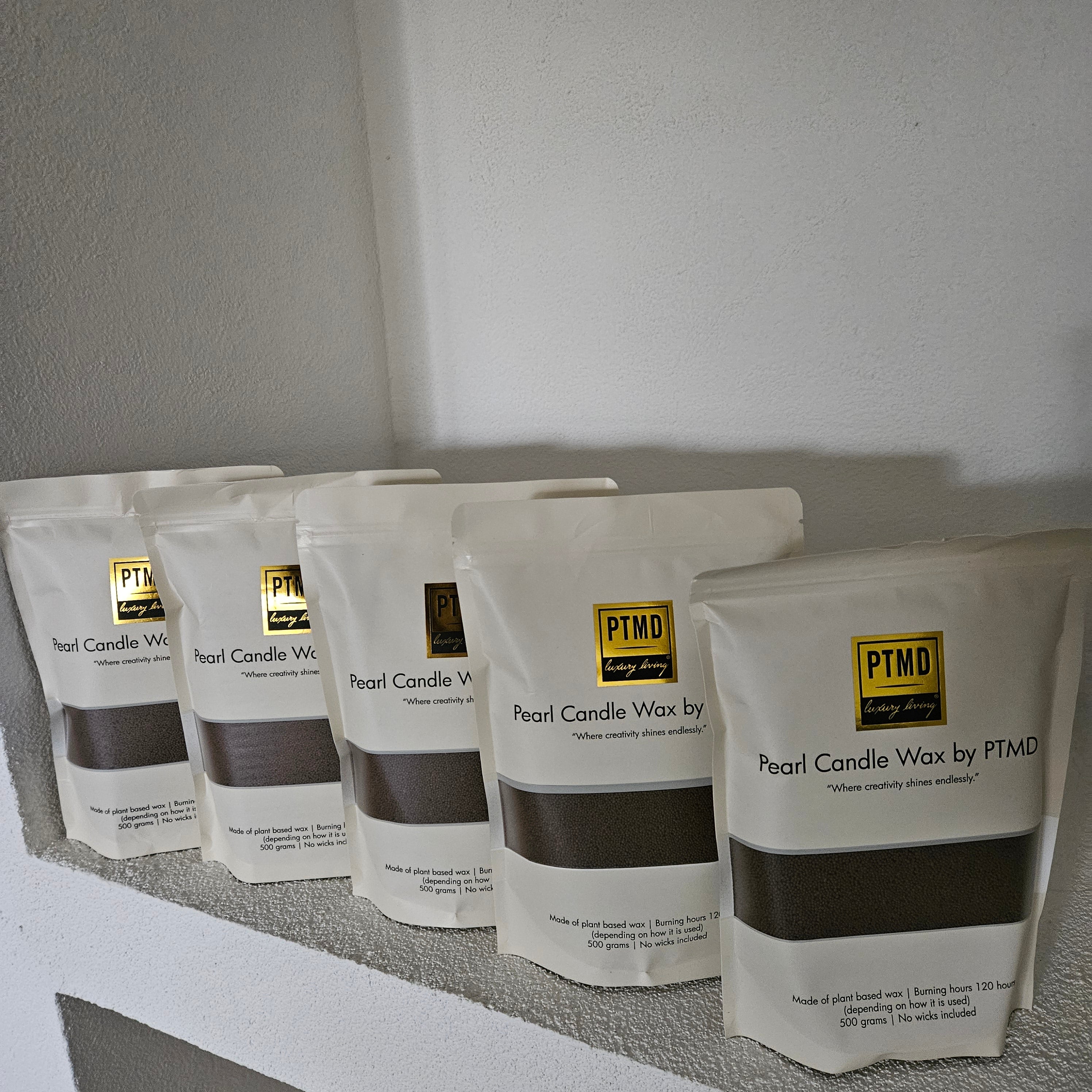 Pearl Candle Wax 500gr Bruin PTMD - Kaars - PTMD - livinglovely.nl