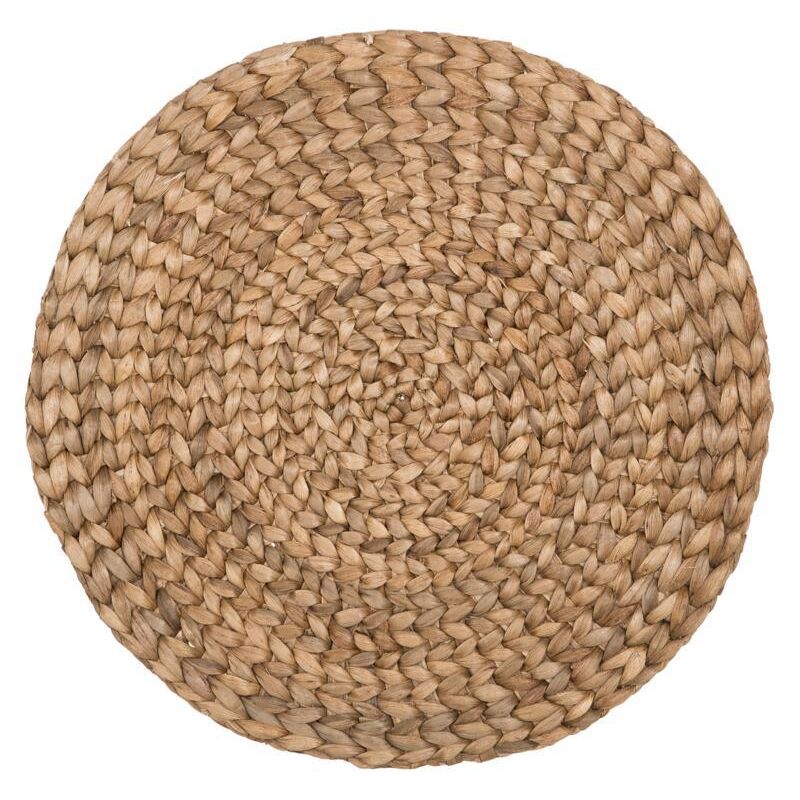 Ronde placemat Tapas met natuurlijke uitstraling bovenaanzicht
