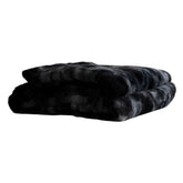 Plaid Linde Zwart Fluweel in Giftbox - 220 x 240 cm PTMD - Poef - PTMD - livinglovely.nl