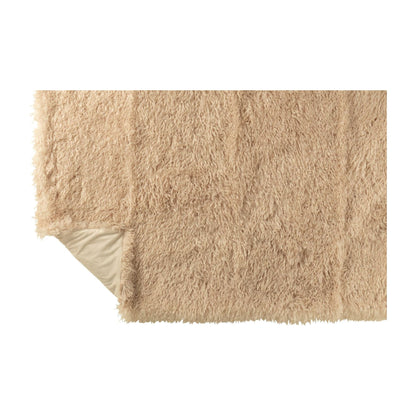Plaid Moutie Polyester Beige 130x180cm J-Line