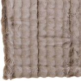 Plaid Wave Polyester Taupe 130x180cm - Poef - J-Line - livinglovely.nl