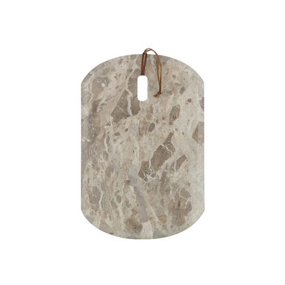Plank Rechthoek Marmer Beige Small - Serveerplank - J-Line - livinglovely.nl