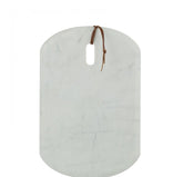 Plank Rechthoek Marmer Wit Small - Serveerplank - J-Line - livinglovely.nl