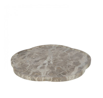 Plateau Bloem Roterend Marmer Beige - Plateau - J-Line - livinglovely.nl