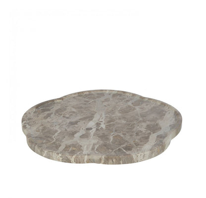 Plateau Bloem Roterend Marmer Beige - Plateau - J-Line - livinglovely.nl