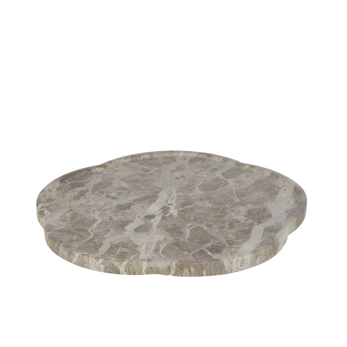 Plateau Bloem Roterend Marmer Beige J-Line
