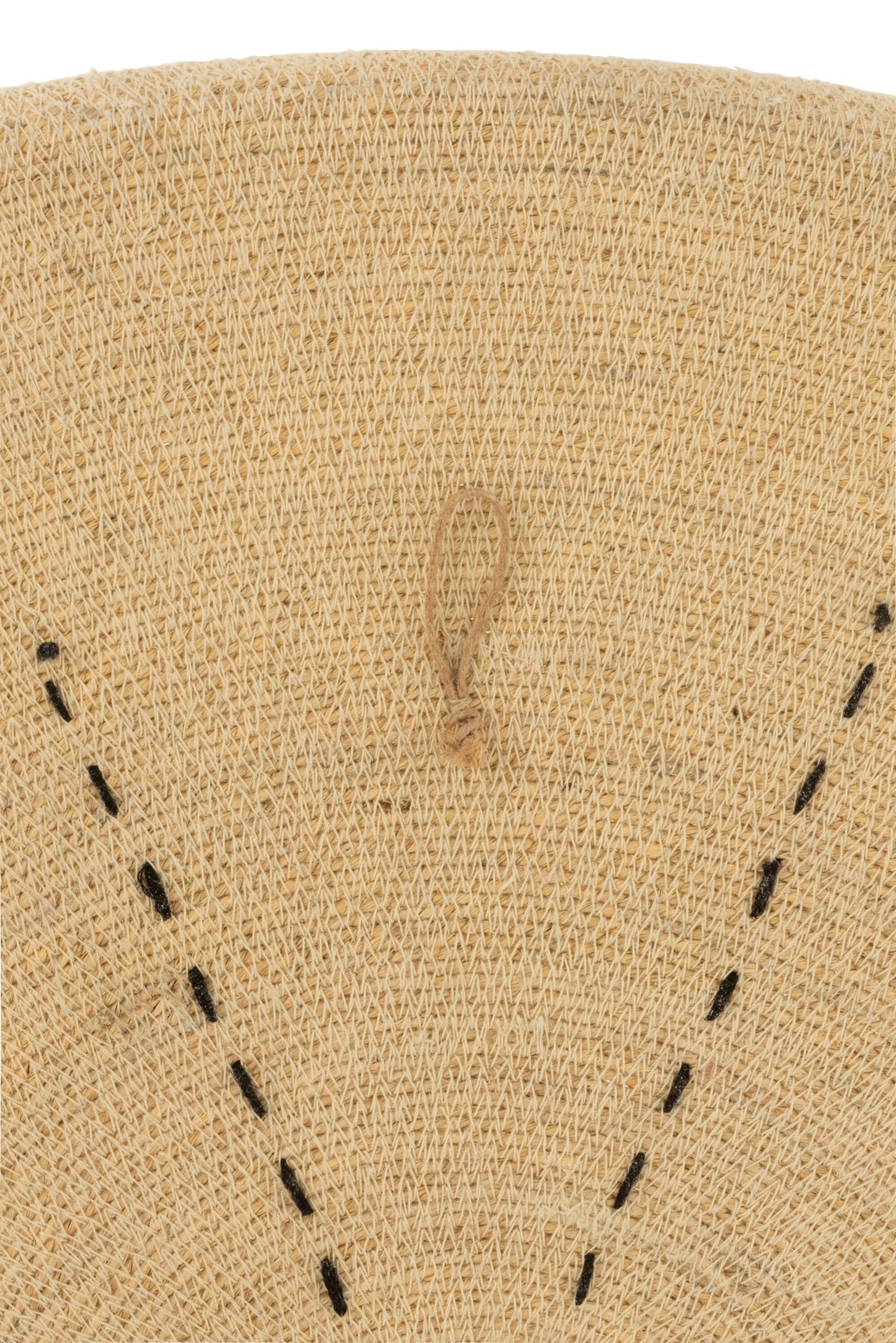 Plateau Muurdecoratie Ster Stippellijnen Zeegras Naturel/Zwart - Wanddecoratie - J-Line - livinglovely.nl