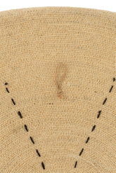 Plateau Muurdecoratie Ster Stippellijnen Zeegras Naturel/Zwart - Wanddecoratie - J-Line - livinglovely.nl