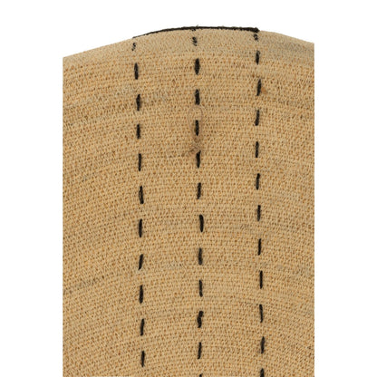 Plateau Muurdecoratie Stippellijnen Zeegras Naturel/Zwart