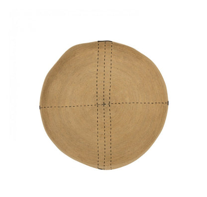 Plateau Muurdecoratie Stippellijnen Zeegras Naturel/Zwart - Wanddecoratie - J-Line - livinglovely.nl