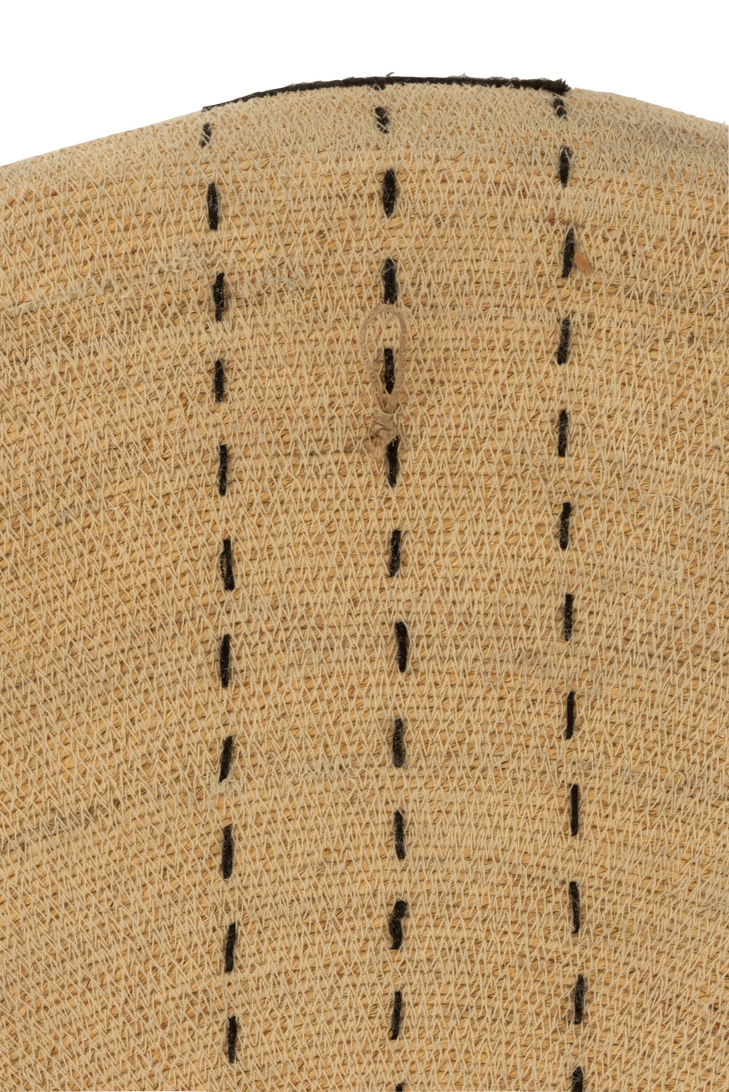 Plateau Muurdecoratie Stippellijnen Zeegras Naturel/Zwart - Wanddecoratie - J-Line - livinglovely.nl