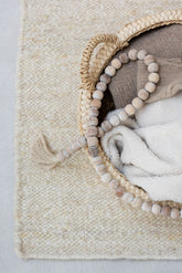 Plateau Rond Maiskolfbladeren/Multiplex Naturel Set van 2 - Plateau - J-Line - livinglovely.nl