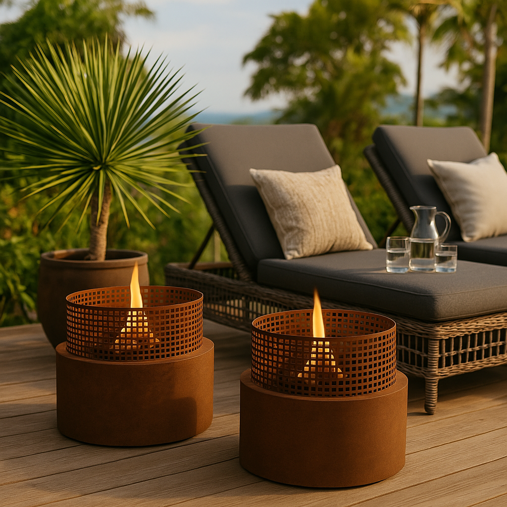 Plettenberg Haard Bruin Tenderflame - Buitenhaard - Tenderflame - livinglovely.nl