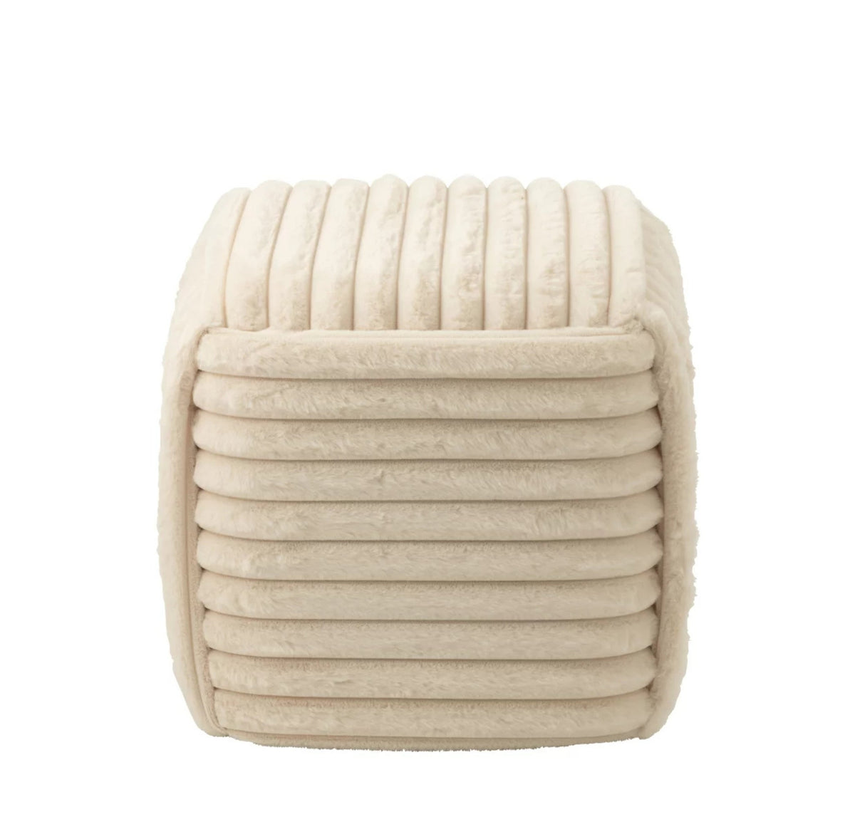 Poef Geribbeld Mdf Beige J-Line