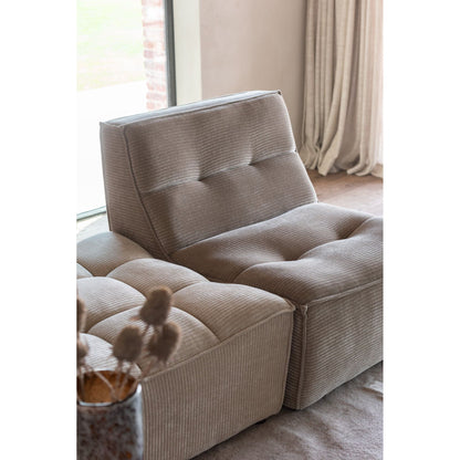 Poef Modulaire Sofa Donker Taupe J-Line