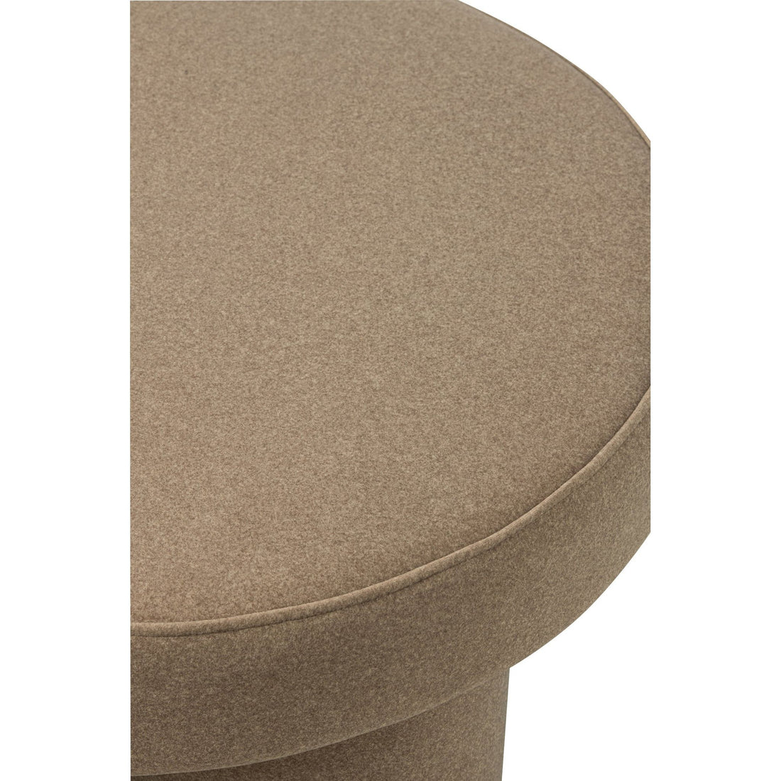 Poef Op Pootjes Multiplex/Stof Beige Large J-Line