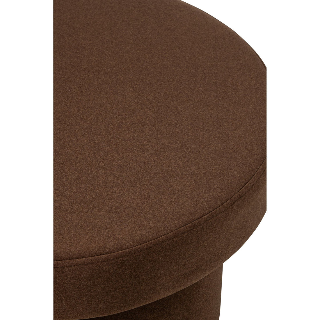 Poef Op Pootjes Multiplex/Stof Taupe Large J-Line