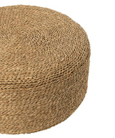 Poef Rond Zeegras Naturel - Poef - J-Line - livinglovely.nl